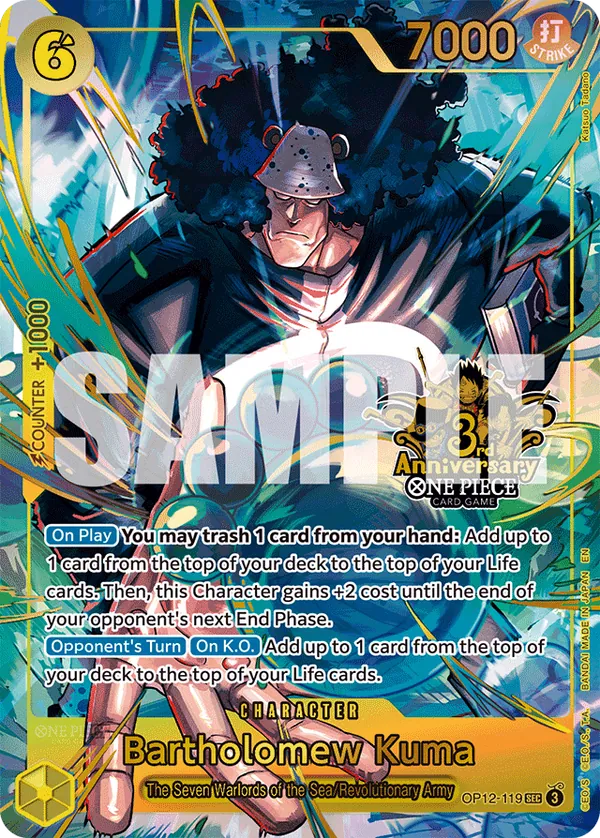Bartholomew Kuma OP12-119 Alternate Art