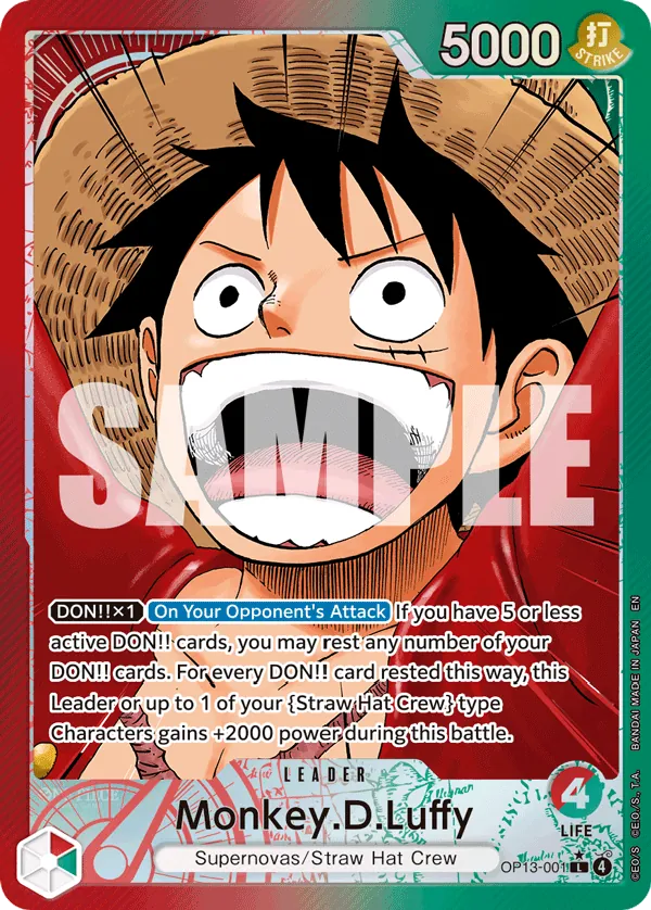 Monkey.D.Luffy OP13-001 Parallel