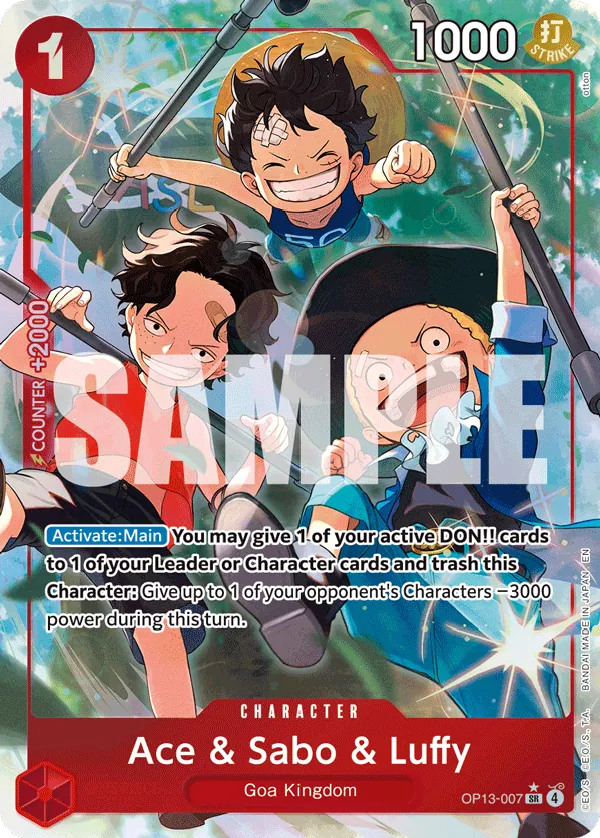 Ace & Sabo & Luffy OP13-007 Parallel