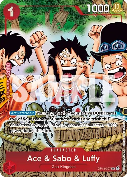 Ace & Sabo & Luffy OP13-007 Normal