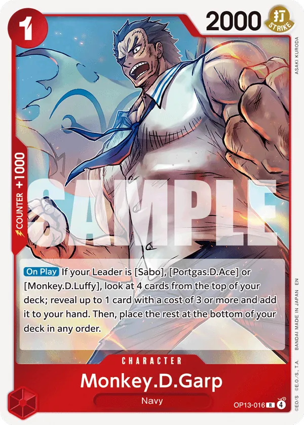 Monkey.D.Garp OP13-016 Normal