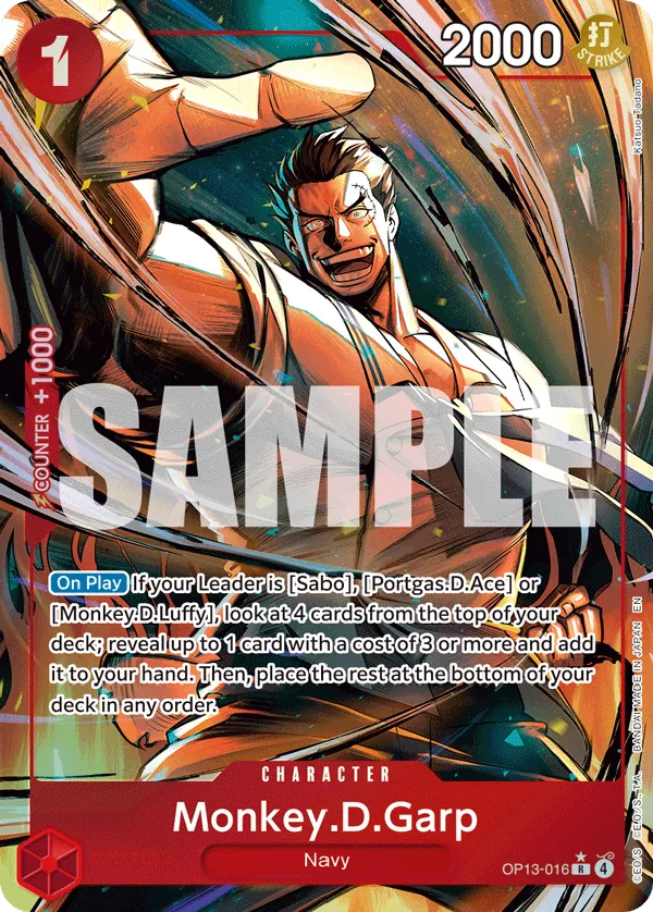 Monkey.D.Garp OP13-016 Parallel