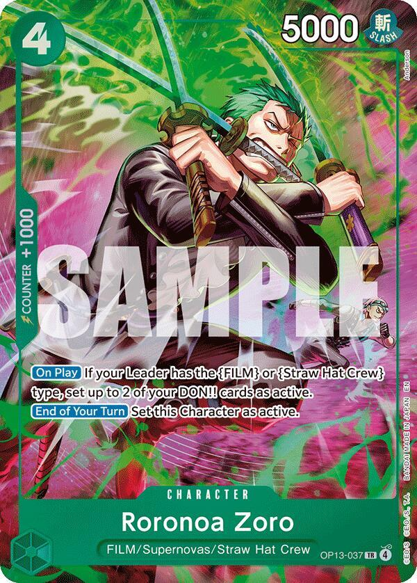 Roronoa Zoro OP13-037 Alternate Art