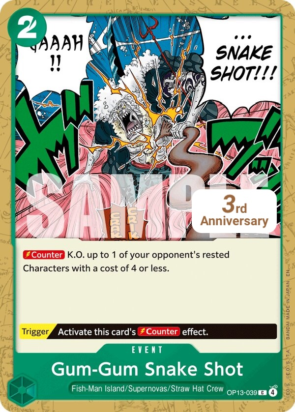 Gum-Gum Snake Shot OP13-039 Normal