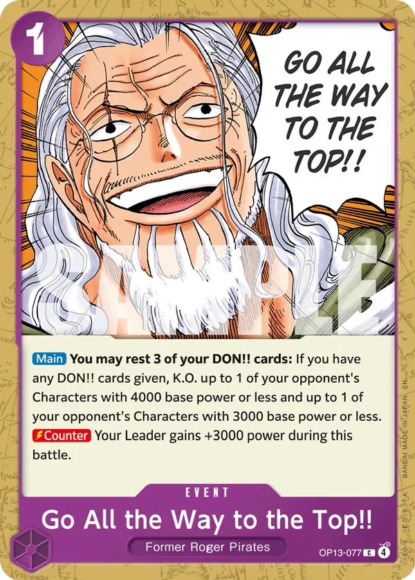 Go All the Way to the Top!! OP13-077 Normal