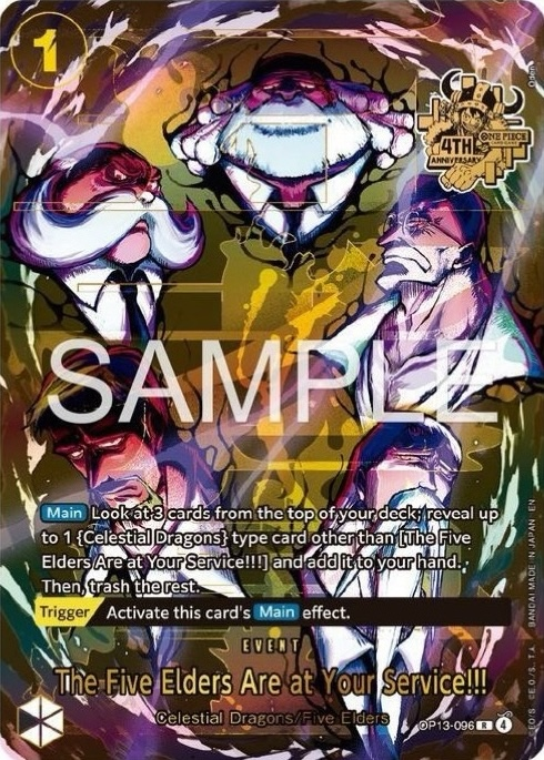The Five Elders Are at Your Service!!! OP13-096 Normal