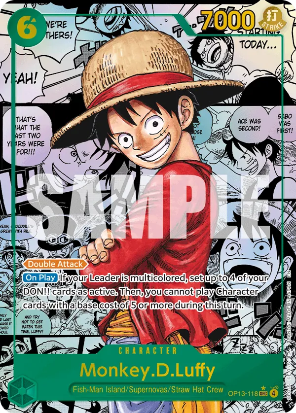 Monkey.D.Luffy OP13-118 Manga Rare