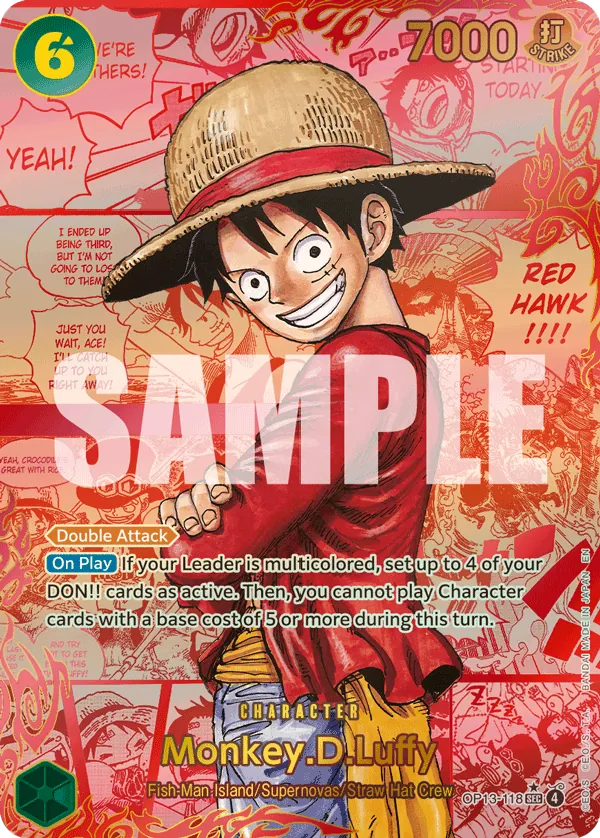Monkey.D.Luffy OP13-118 Manga Rare