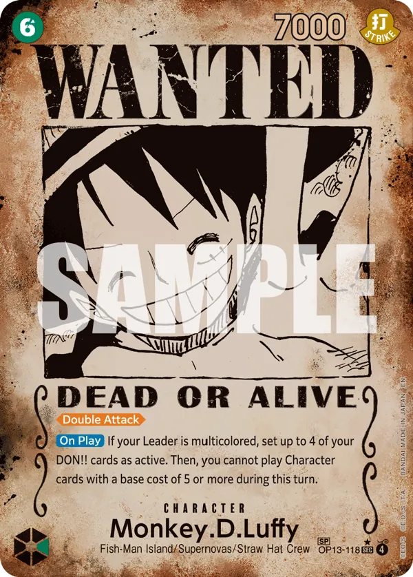 Monkey.D.Luffy OP13-118 Parallel