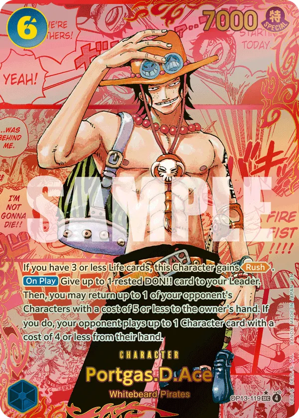 Portgas.D.Ace OP13-119 Manga Rare