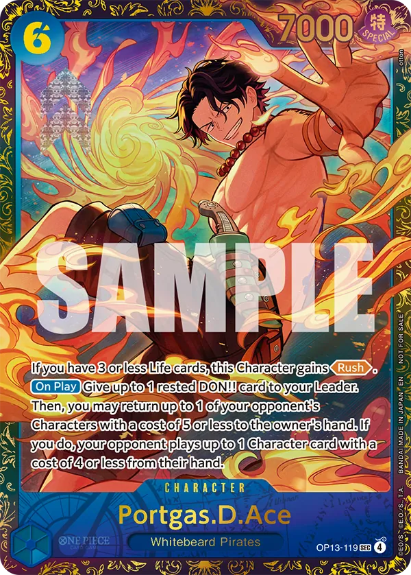 Portgas.D.Ace OP13-119 Alternate Art