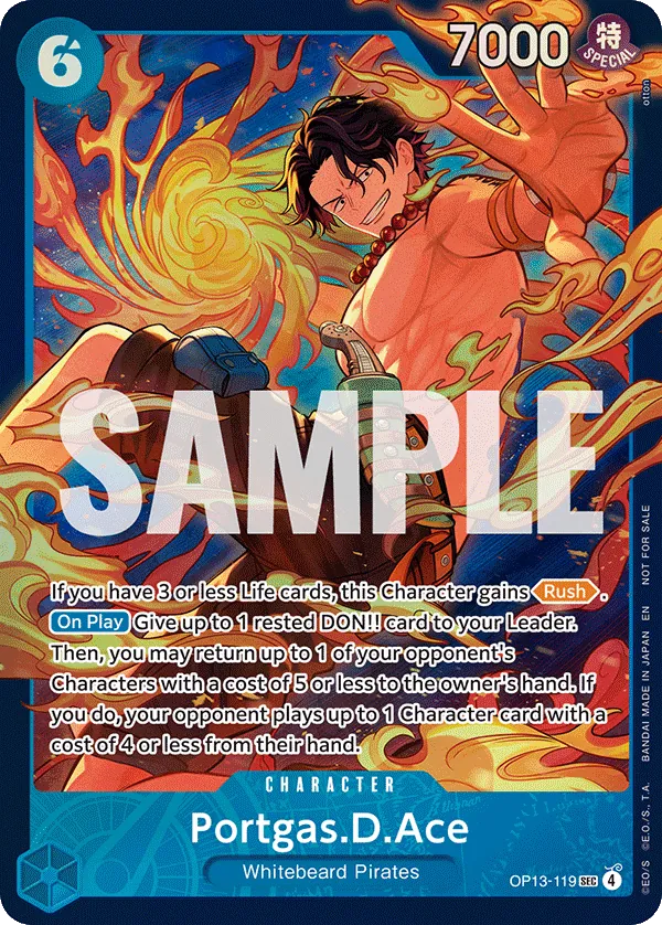 Portgas.D.Ace OP13-119 Alternate Art