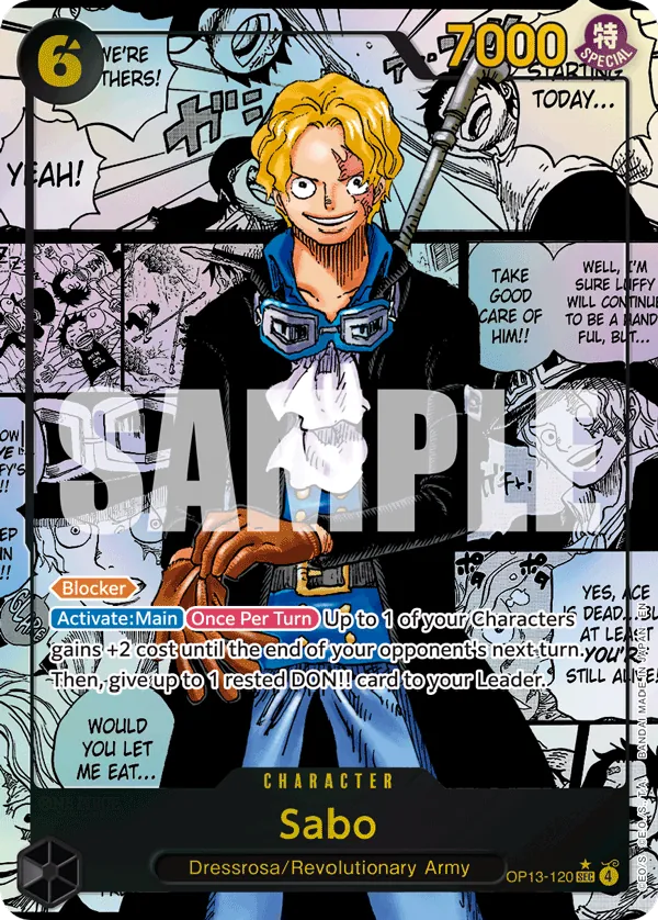 Sabo OP13-120 Manga Rare