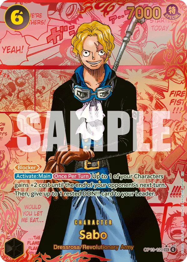 Sabo OP13-120 Manga Rare