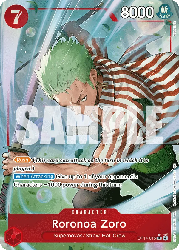 Roronoa Zoro OP14-015 Parallel