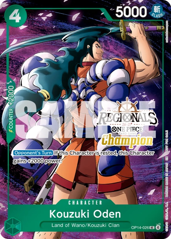 Kouzuki Oden OP14-026 Alternate Art