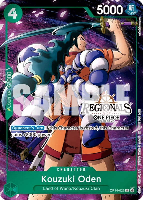 Kouzuki Oden OP14-026 Alternate Art