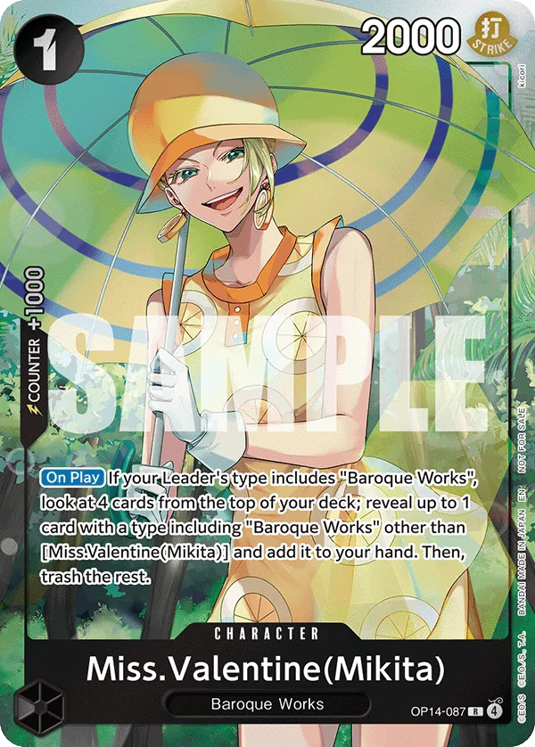 Miss.Valentine(Mikita) OP14-087 Full Art