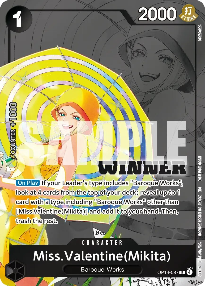 Miss.Valentine(Mikita) OP14-087 Full Art