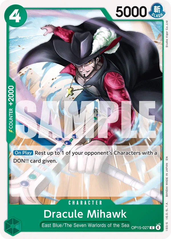Dracule Mihawk OP15-027 Normal