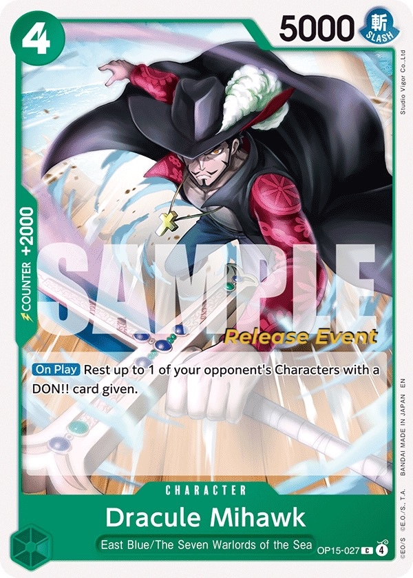 Dracule Mihawk OP15-027 Normal