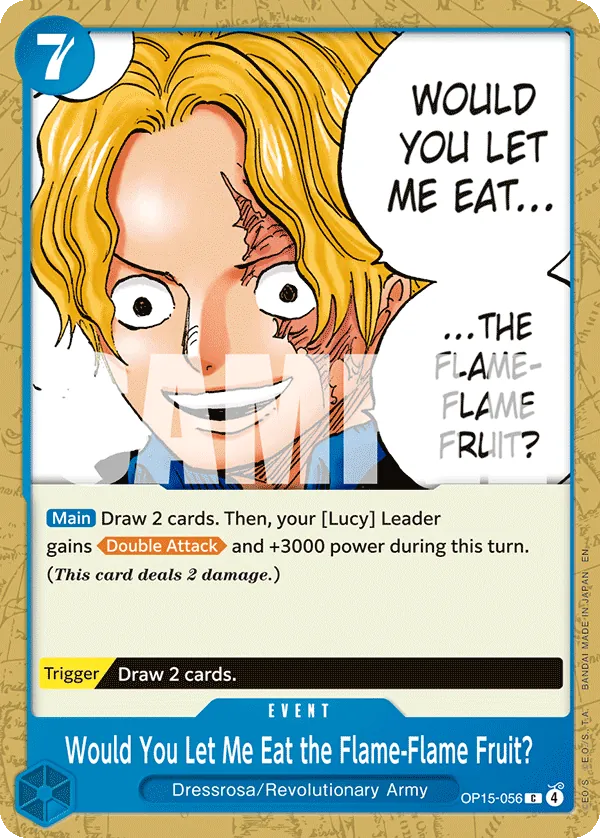 Would You Let Me Eat the Flame-Flame Fruit? OP15-056 Normal