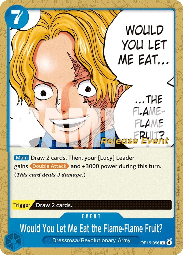 Would You Let Me Eat the Flame-Flame Fruit? OP15-056 Normal