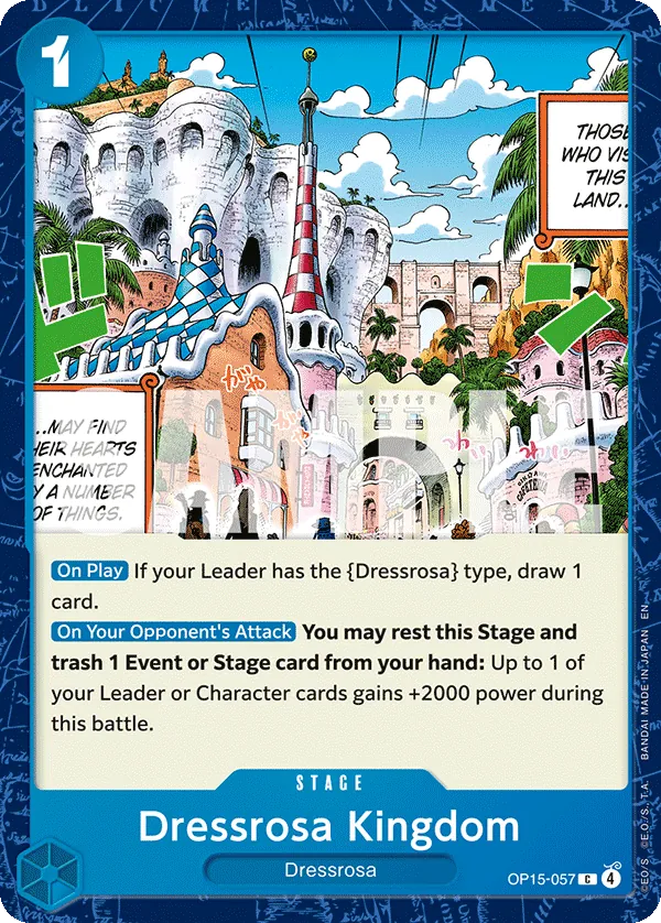 Dressrosa Kingdom OP15-057 Normal