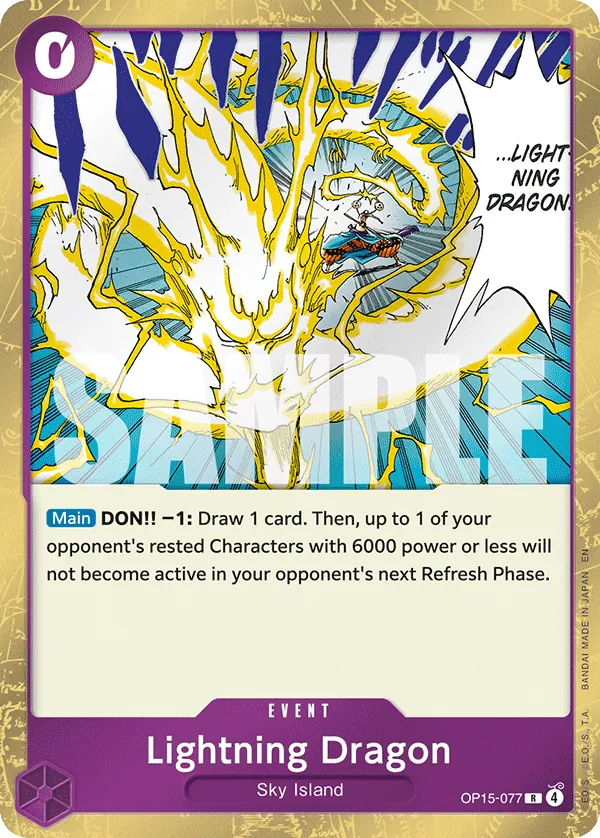 Lightning Dragon OP15-077 Normal