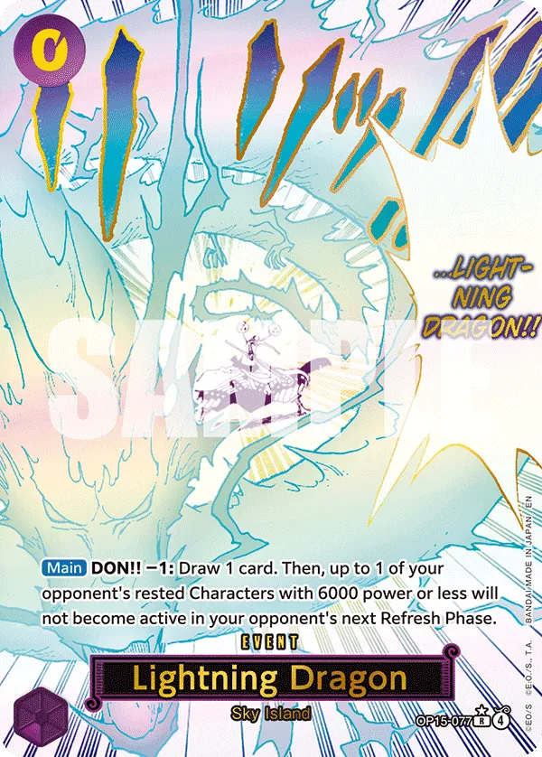 Lightning Dragon OP15-077 Parallel