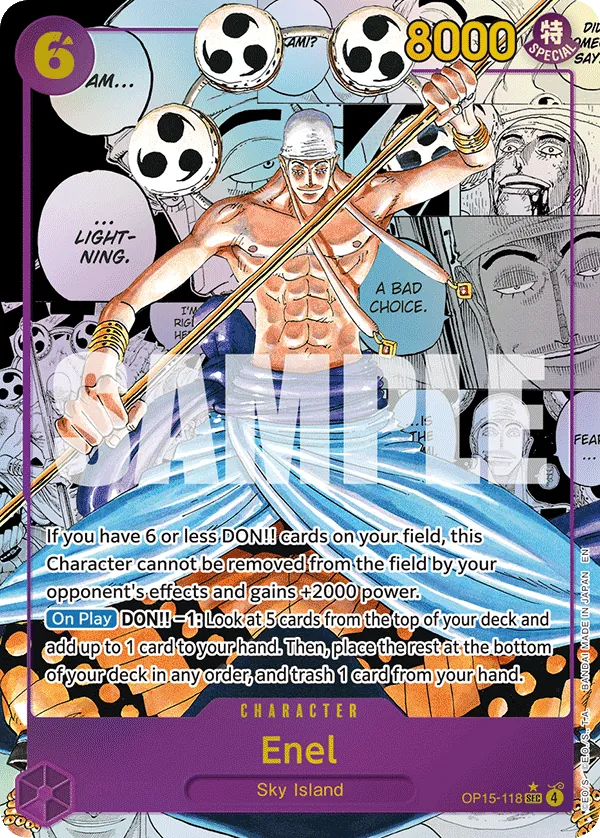Enel OP15-118 Manga Rare