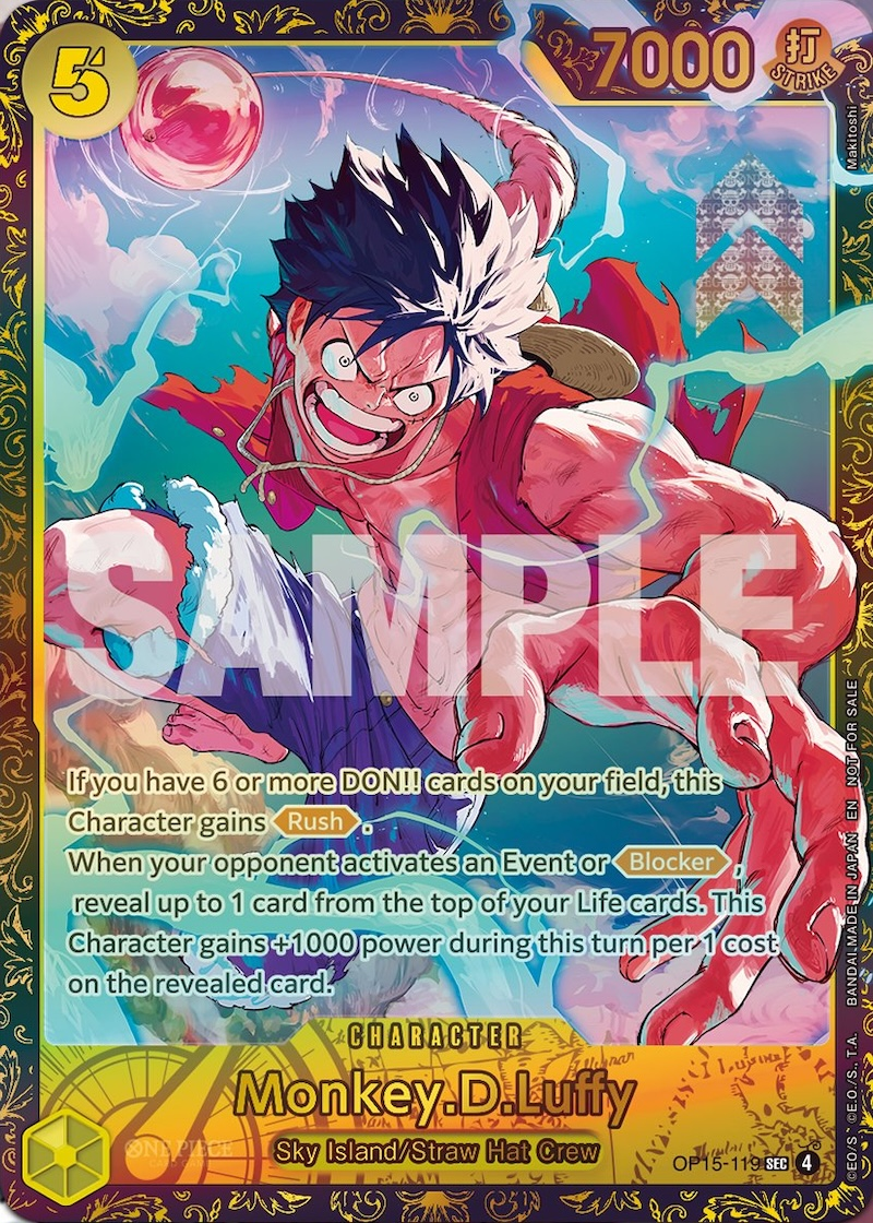 Monkey.D.Luffy OP15-119 Normal One Piece TCG card