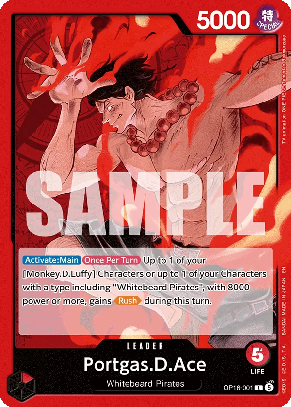Portgas.D.Ace OP16-001 Normal