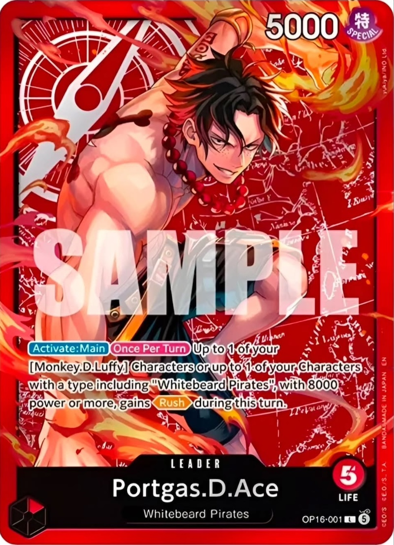 Portgas.D.Ace OP16-001 Alternate Art