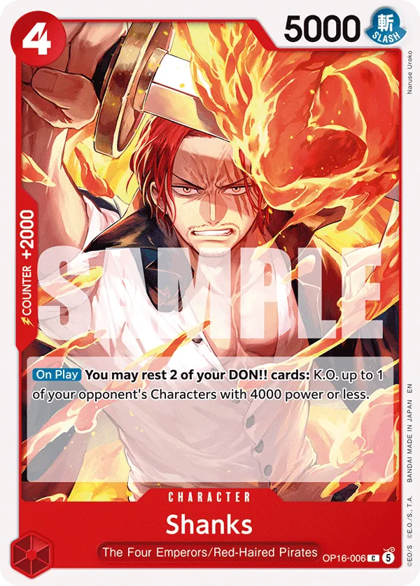 Shanks OP16-006 Normal