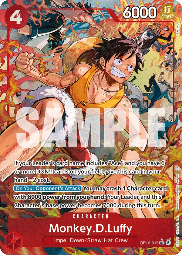 Monkey.D.Luffy OP16-015 Parallel