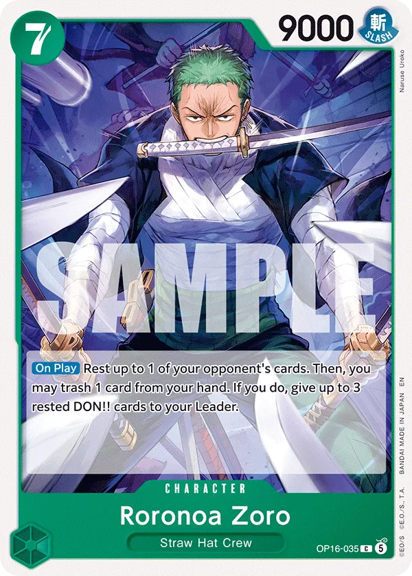 Roronoa Zoro OP16-035 Normal