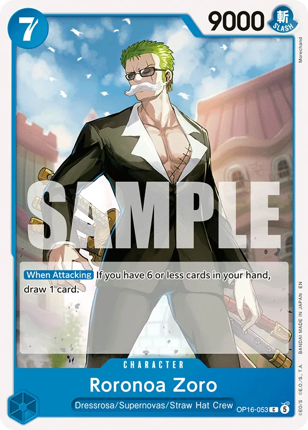 Roronoa Zoro OP16-053 Normal
