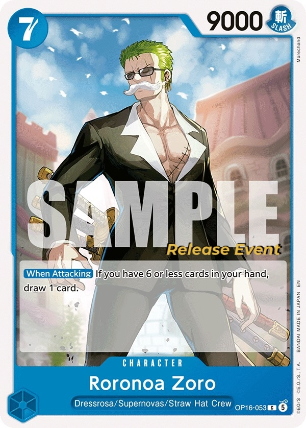 Roronoa Zoro OP16-053 Normal