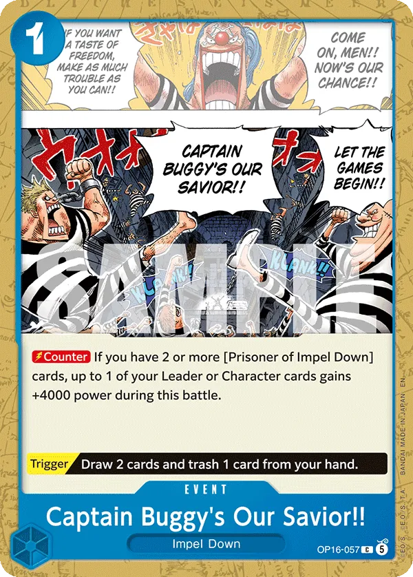 Captain Buggy's Our Savior!! OP16-057 Normal