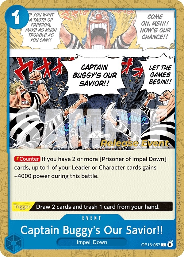 Captain Buggy's Our Savior!! OP16-057 Normal