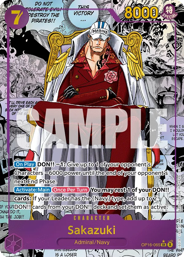 Sakazuki OP16-065 Manga Rare
