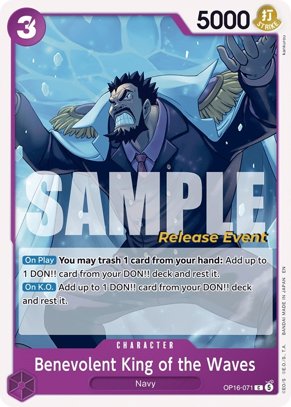 Benevolent King of the Waves OP16-071 Normal