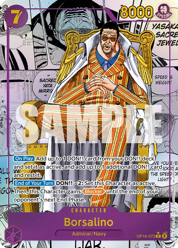 Borsalino OP16-073 Manga Rare
