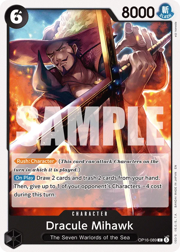 Dracule Mihawk OP16-089 Normal