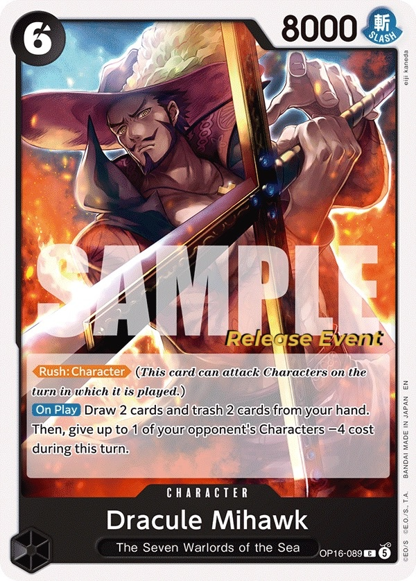 Dracule Mihawk OP16-089 Normal
