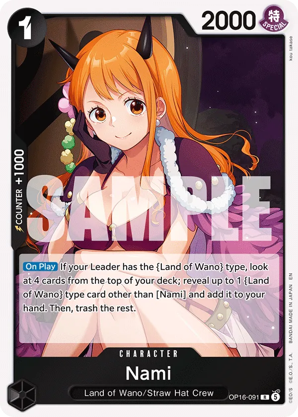 Nami OP16-091 Normal