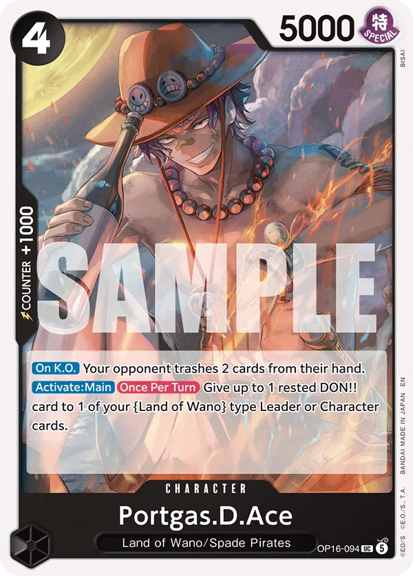 Portgas.D.Ace OP16-094 Normal