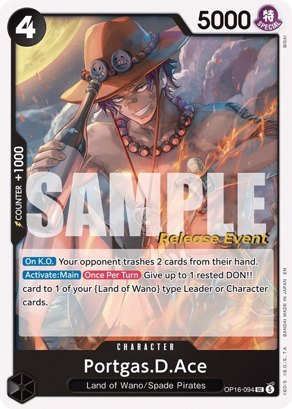 Portgas.D.Ace OP16-094 Normal