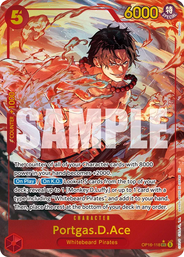 Portgas.D.Ace OP16-118 Parallel